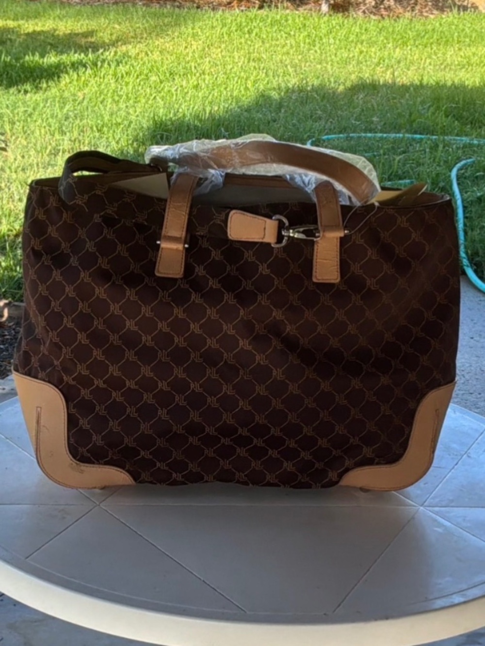 VINTAGE 18“ RALPH LAUREN WEEKENDER DUFFLE BAG